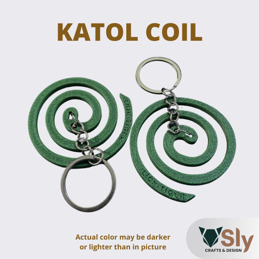 Katol Coil Puzzle Keychain Lion-Tiger | Interlocking Mosquito Coil Design Keychain
