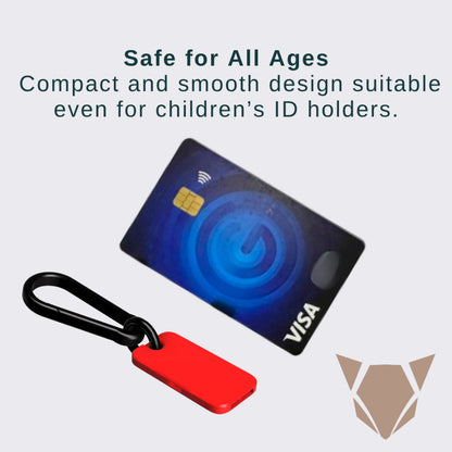 EDC Slim Whistle with Carabiner | Compact Emergency Survival Keychain Tool