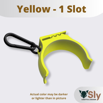 Pickleball Ball Holder Clip with Carabiner Keychain | Ball Storage Hook for Bags, Belt, Sports Gear