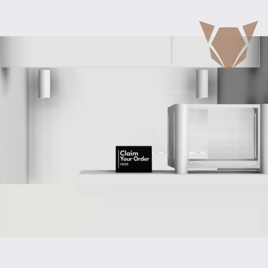 Claim Your Order Here Standee | Freestanding Sign for Queueing and Payment Areas FREE ADHESIVE