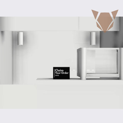 Claim Your Order Here Standee | Freestanding Sign for Queueing and Payment Areas FREE ADHESIVE