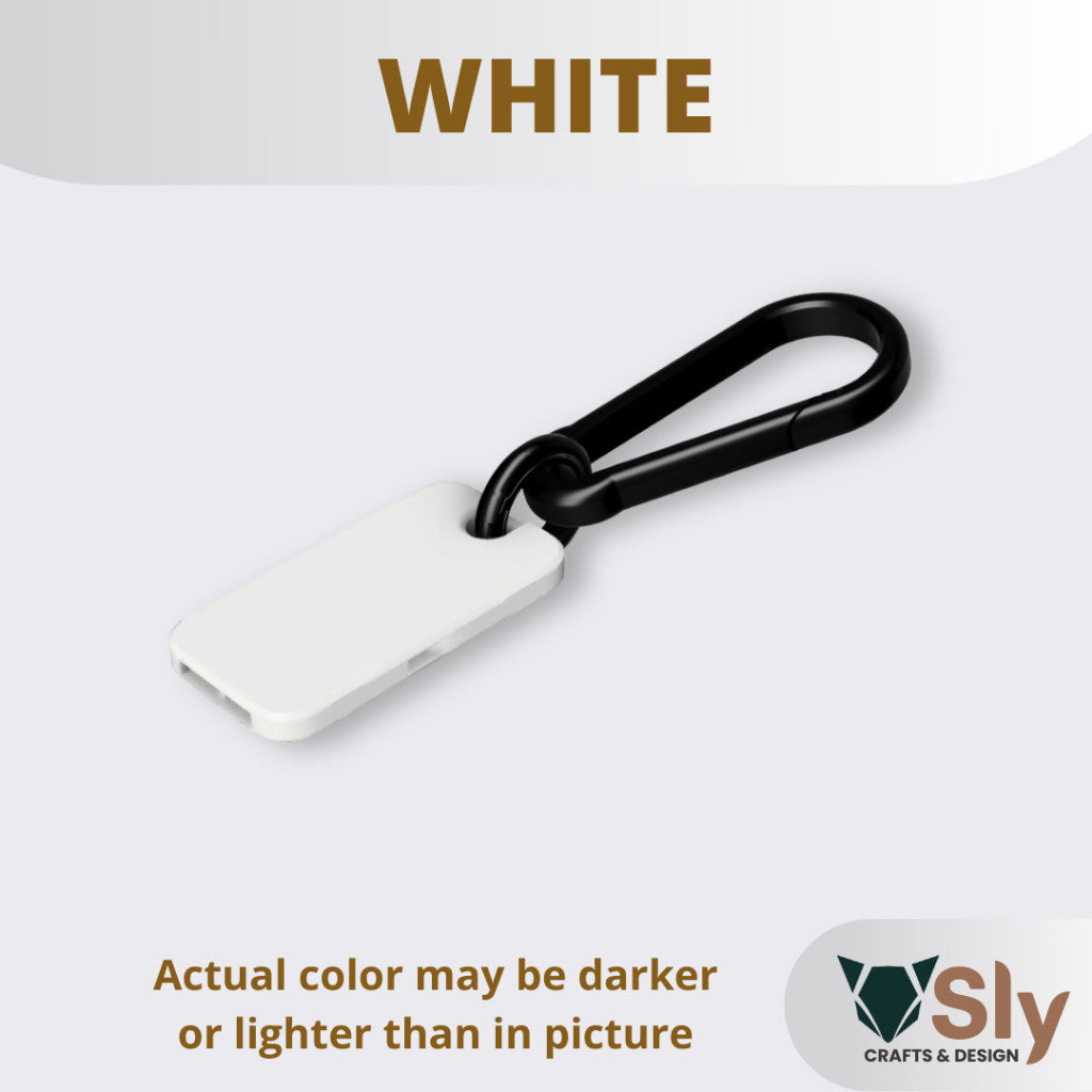 EDC Slim Whistle with Carabiner | Compact Emergency Survival Keychain Tool