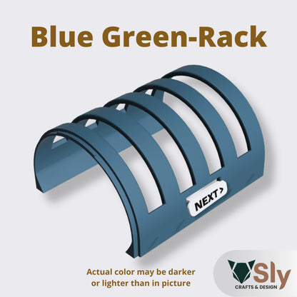 Modular Pickleball Paddle Rack with Next Up Tag | Portable Paddle Holder Organizer
