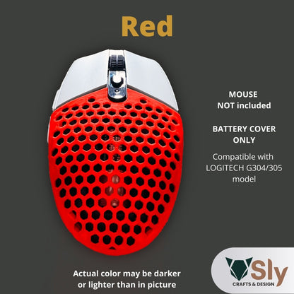 Logi tech G304/305 Mouse Honeycomb BATTERY COVER