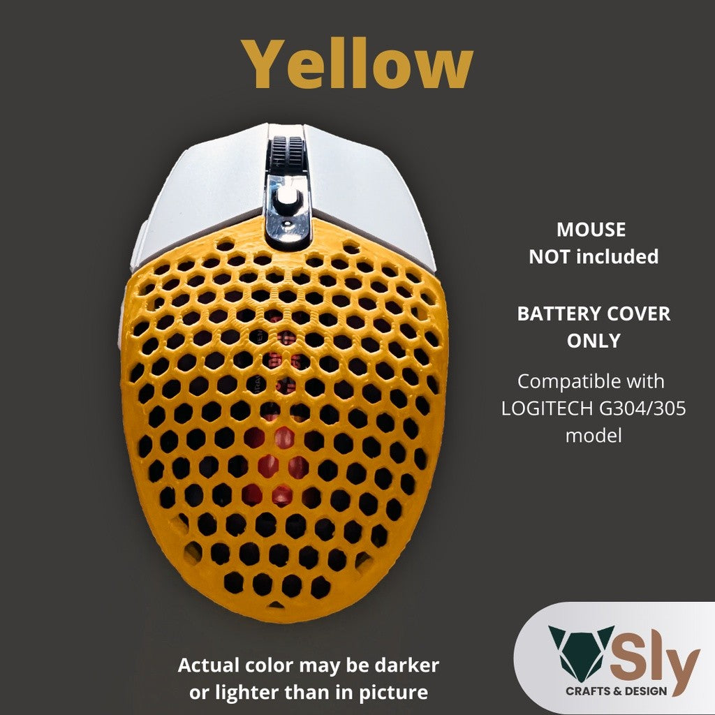 Logi tech G304/305 Mouse Honeycomb BATTERY COVER