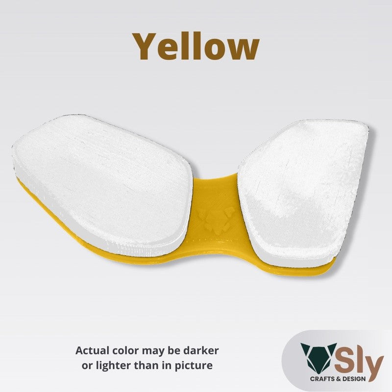 WHITE PADS Ergonomic Wrist Rest Mouse Firm Palm Pad (Right or Left Handed) Support For Computer