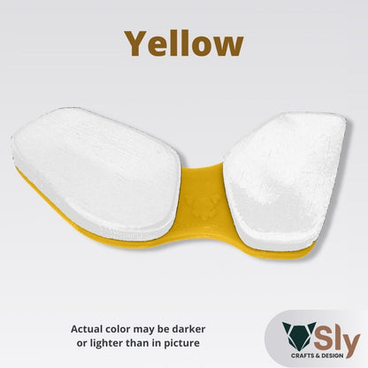 WHITE PADS Ergonomic Wrist Rest Mouse Firm Palm Pad (Right or Left Handed) Support For Computer