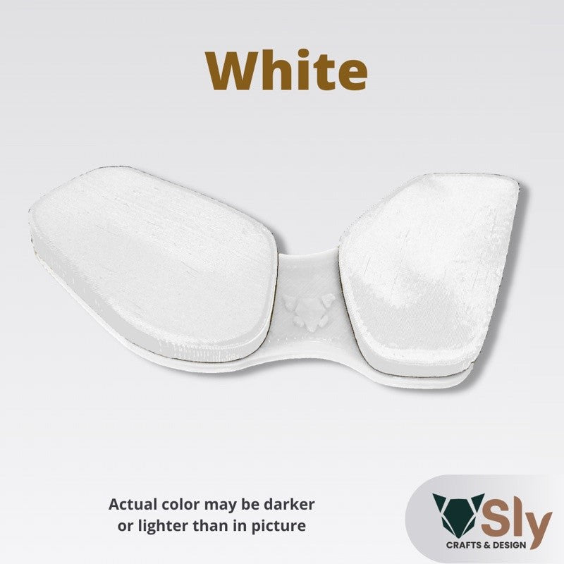 WHITE PADS Ergonomic Wrist Rest Mouse Firm Palm Pad (Right or Left Handed) Support For Computer