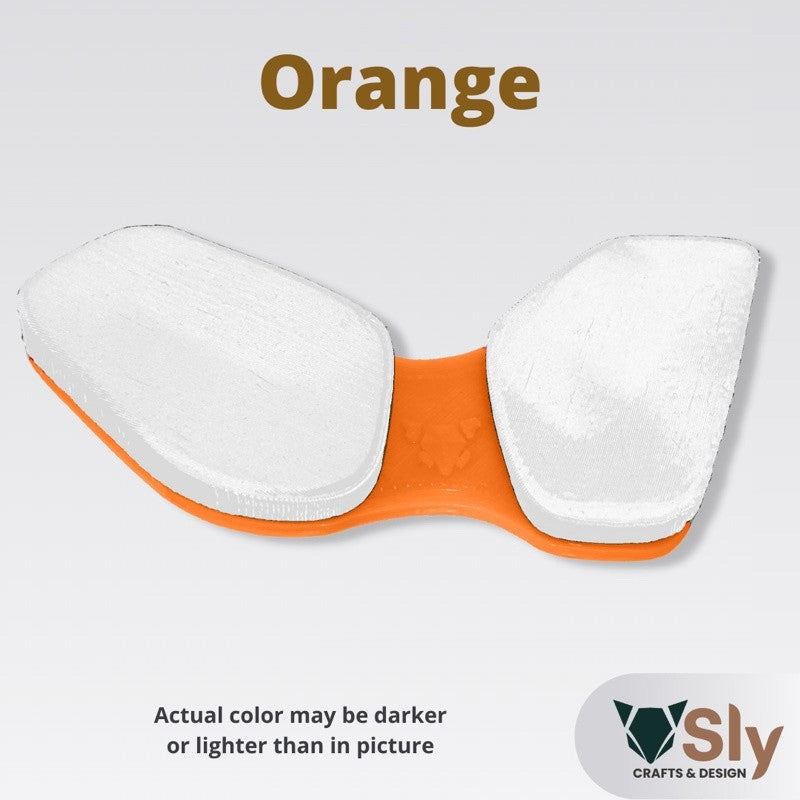 WHITE PADS Ergonomic Wrist Rest Mouse Firm Palm Pad (Right or Left Handed) Support For Computer