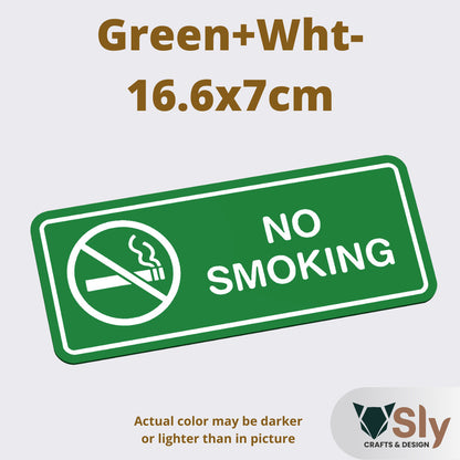 No Smoking Sign | Business Warning Notice Board with Free Adhesive for Shops Offices