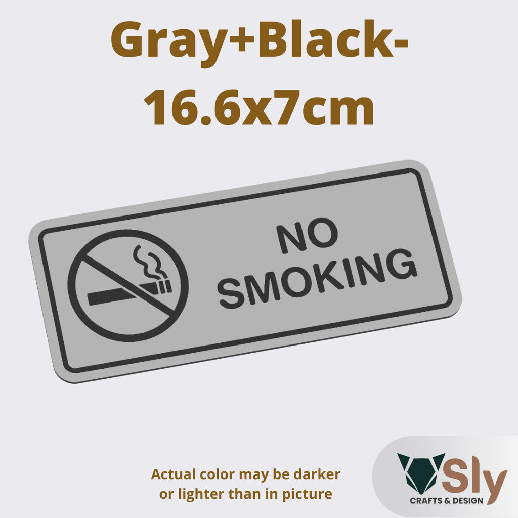 No Smoking Sign | Business Warning Notice Board with Free Adhesive for Shops Offices