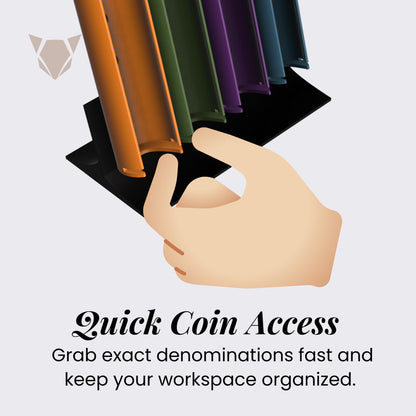 PH Peso Coin Dispenser | Modular Wall or Tabletop Mount Change Organizer