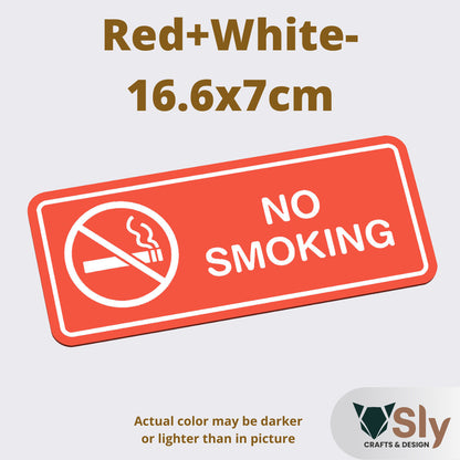 No Smoking Sign | Business Warning Notice Board with Free Adhesive for Shops Offices