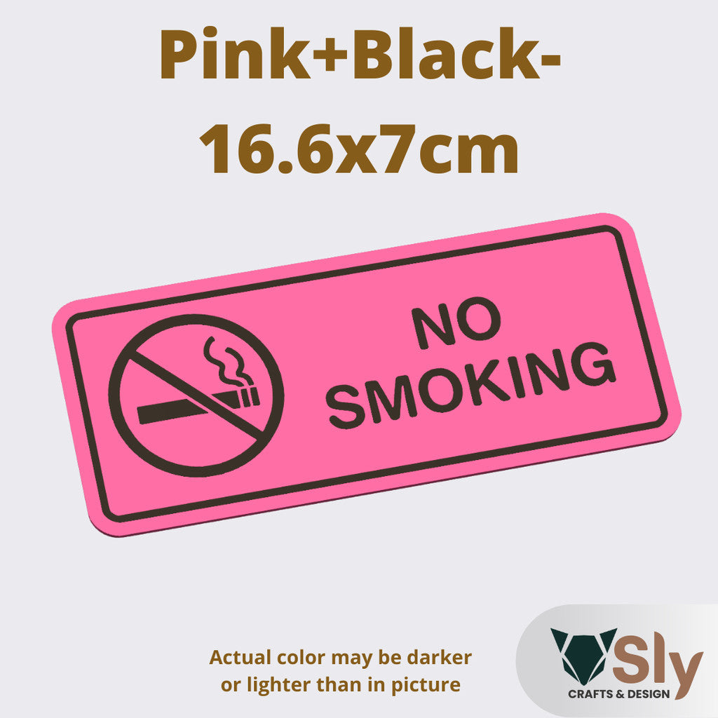 No Smoking Sign | Business Warning Notice Board with Free Adhesive for Shops Offices