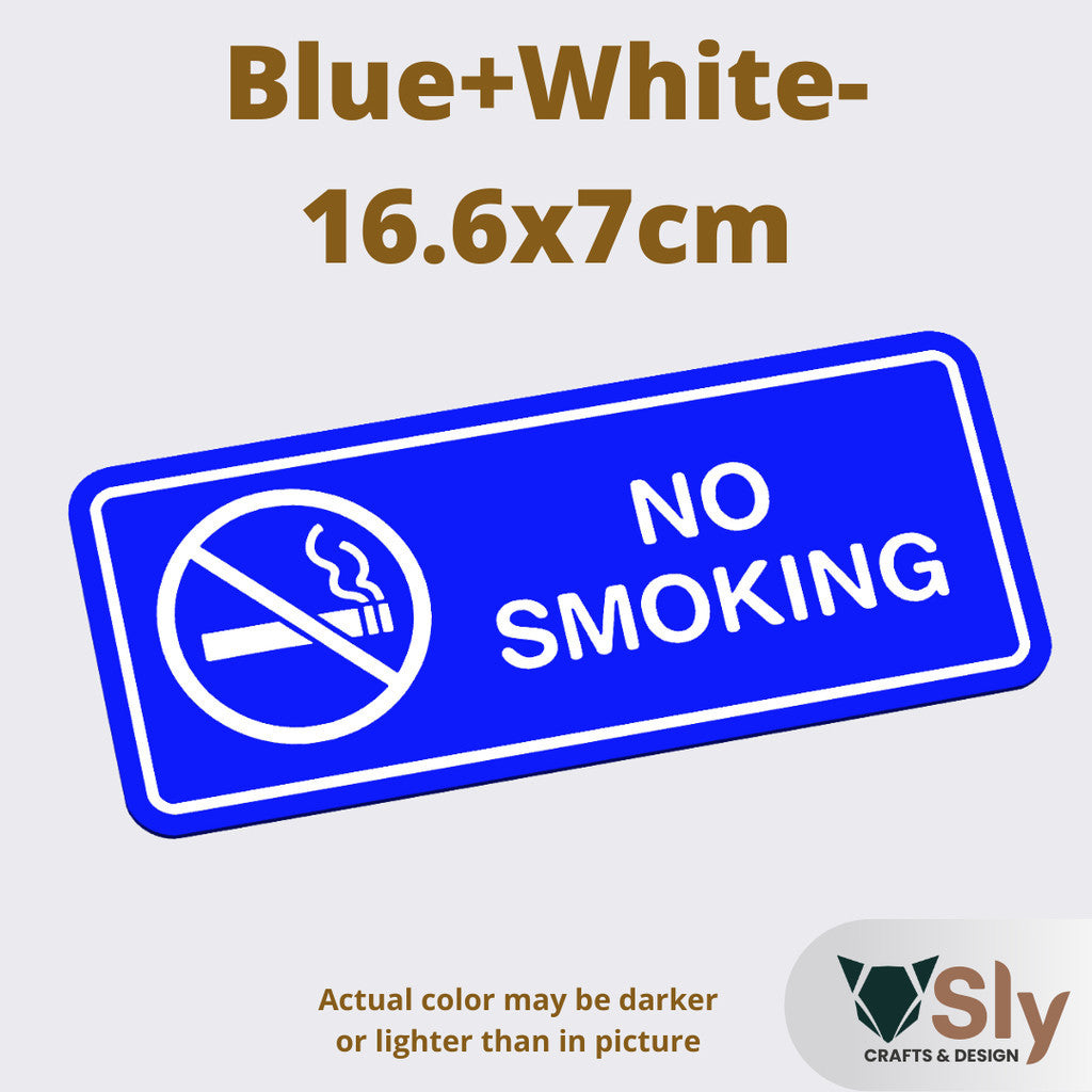 No Smoking Sign | Business Warning Notice Board with Free Adhesive for Shops Offices