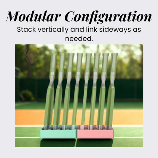 Pickleball Paddle Stacker MINI | Compact Minimalist Paddle Holder Stand