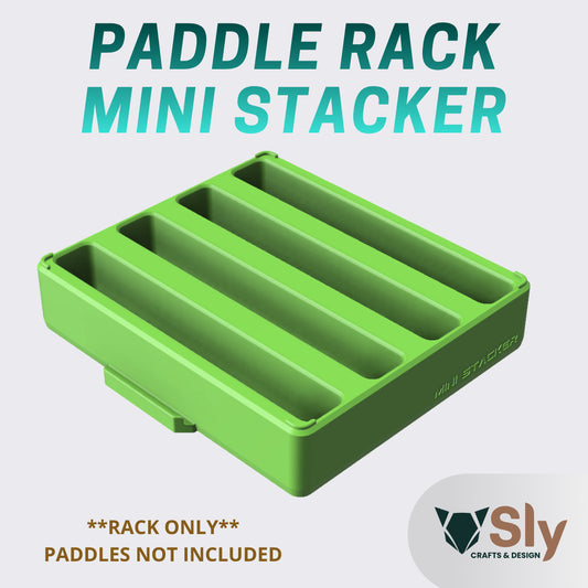 Pickleball Paddle Stacker MINI | Compact Minimalist Paddle Holder Stand