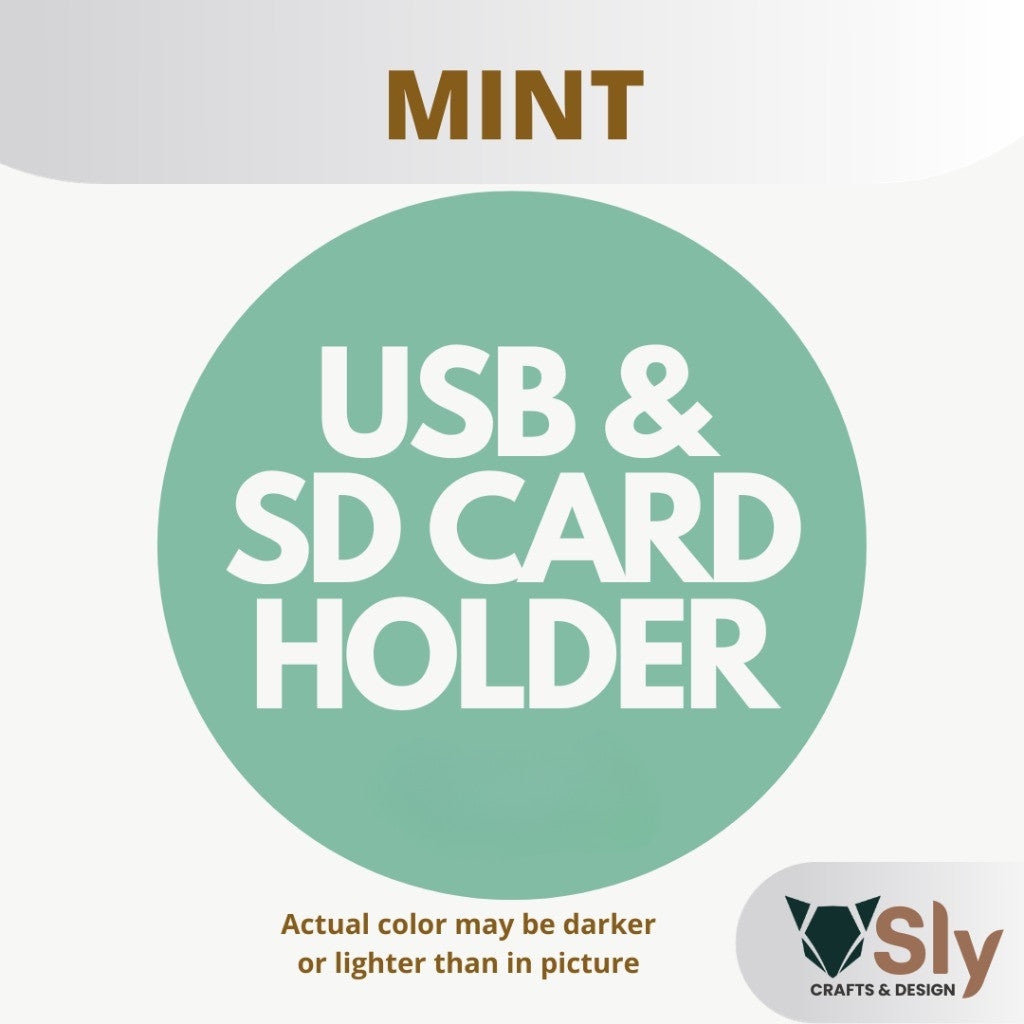 USB Flash Drive and SD Card Holder Organizer Rack Stand